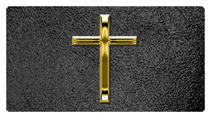 DSC700 510 GD SH BK Gold Single Cross Shimmer Black Background